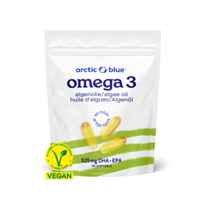 Algae oil DHA and EPA capsules (large)